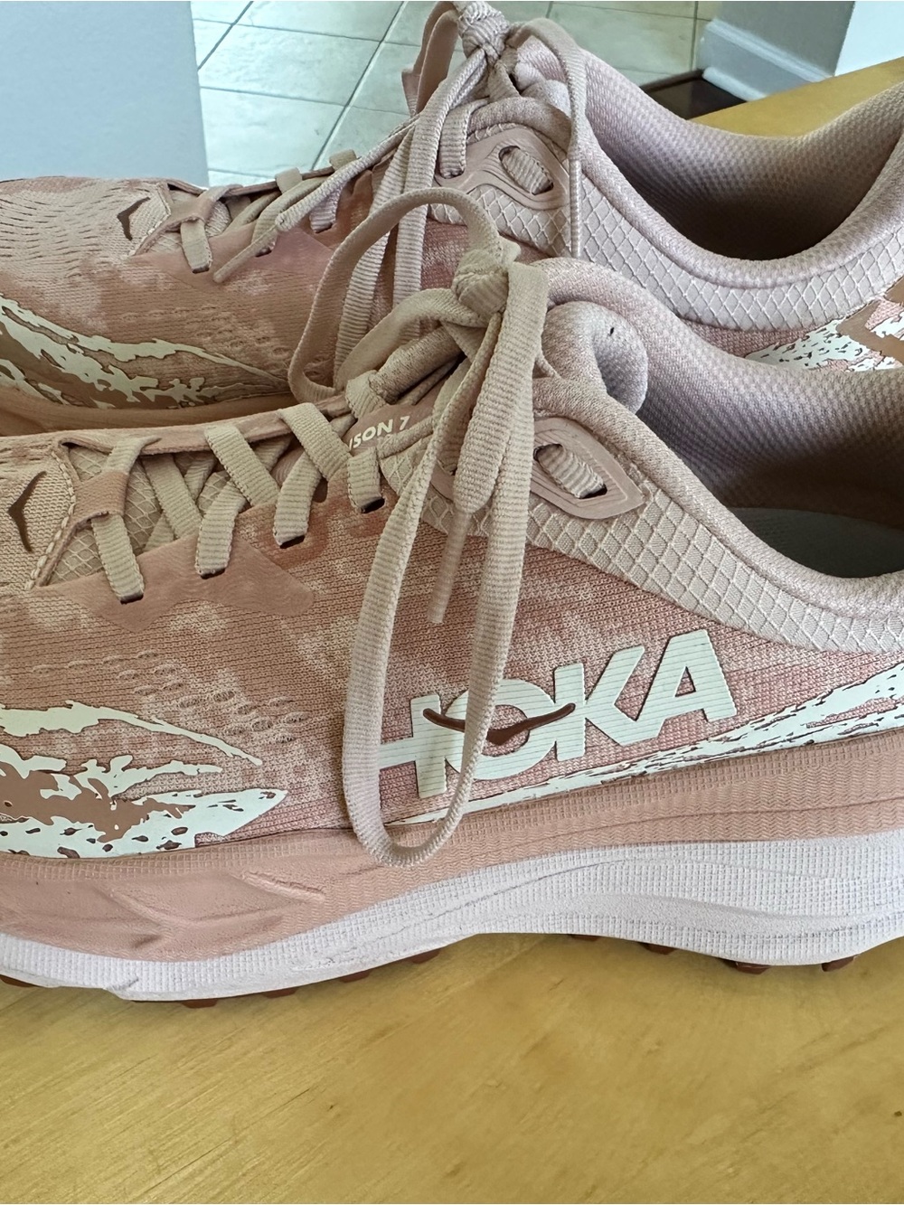 Brand New size 9B Hoka Women’s Blush Pink Athletic Running Shoes